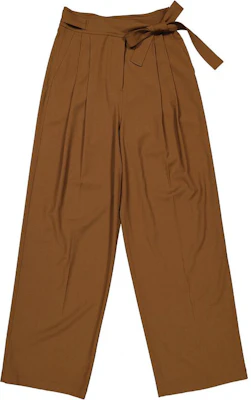 (W) Burberry Celana Panjang High-Waisted Wide Leg Walnut Brown Casual. 80411521 Buy (W) Burberry Celana Panjang High-Waisted Wide Leg Walnut Brown Casual. 80411521