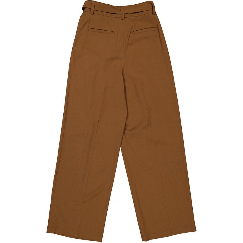 Lookbook (W) Burberry Celana Panjang High-Waisted Wide Leg Walnut Brown Casual. 80411521