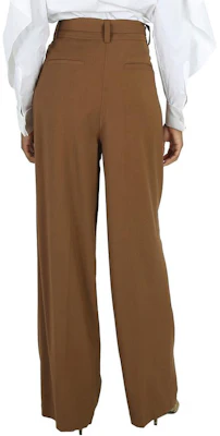 (W) Burberry Celana Panjang High-Waisted Wide Leg Walnut Brown Casual. 80411521 Purchase (W) Burberry Celana Panjang High-Waisted Wide Leg Walnut Brown Casual. 80411521