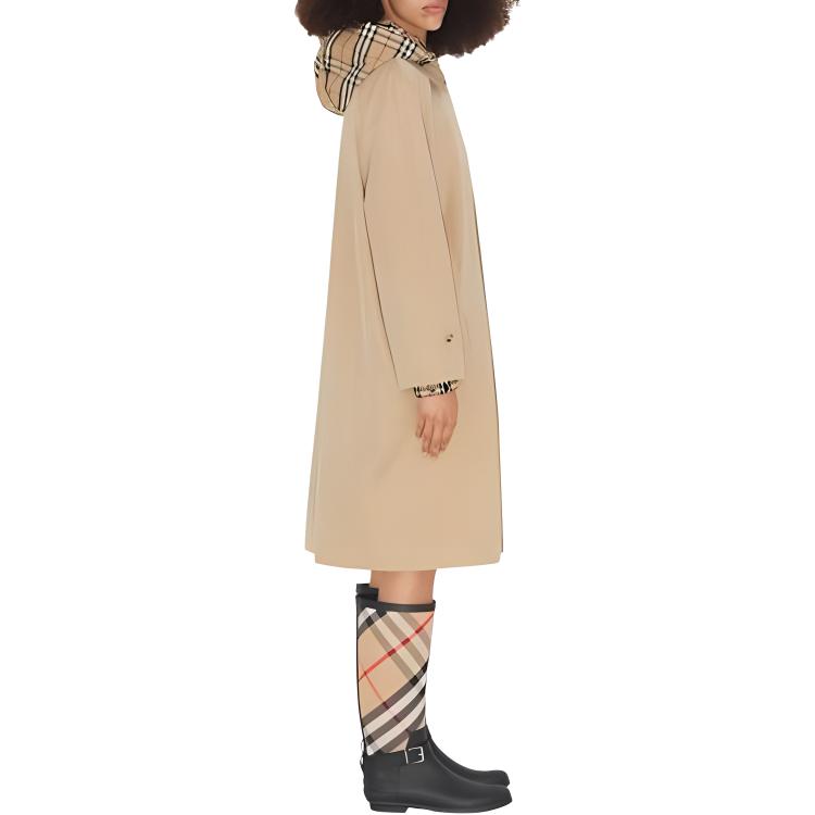 (Women) Burberry  Honey Beige Mid-Length Trench Coat with Long Sleeves. 80726771 圖 6