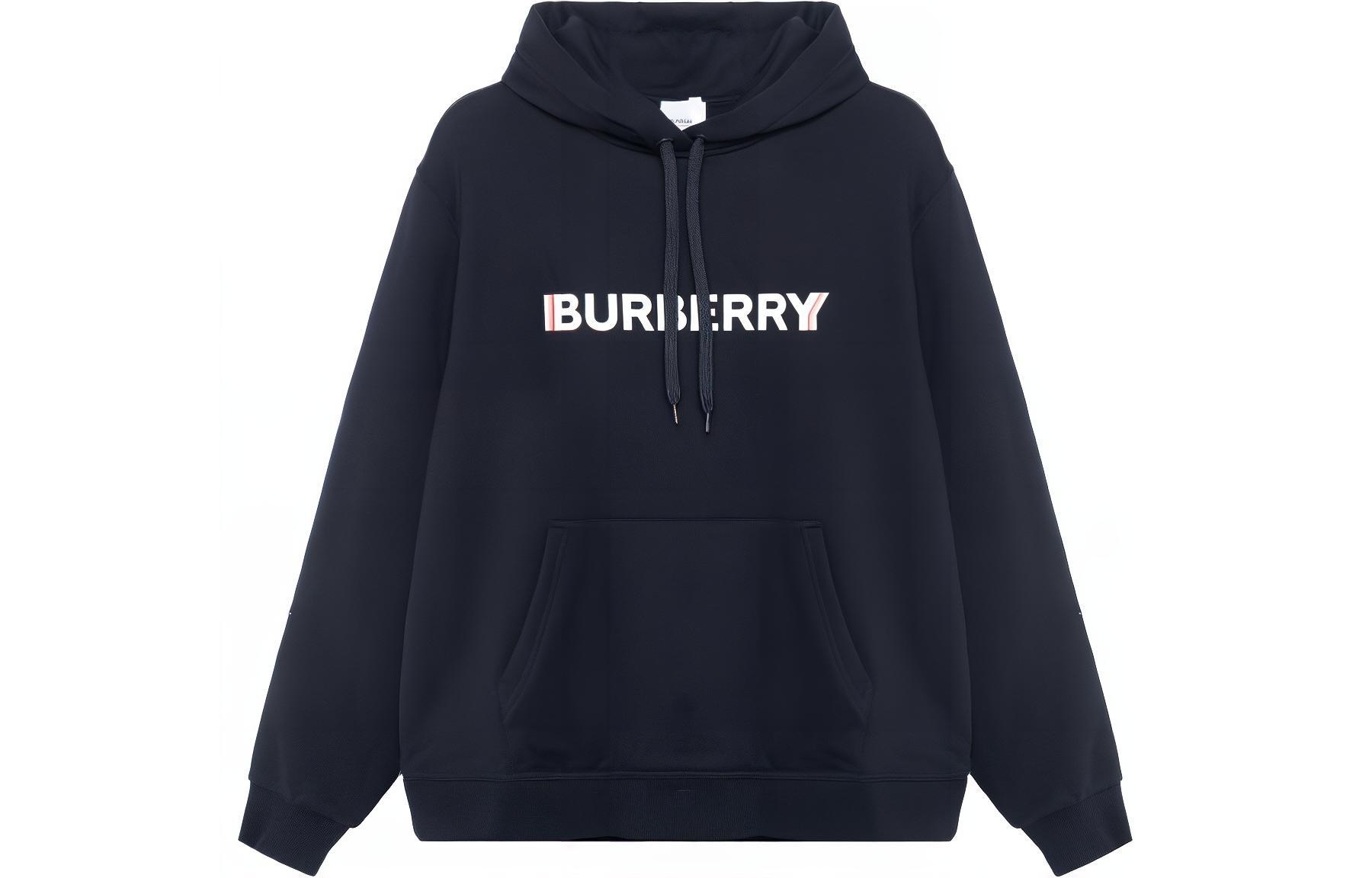 (Women) Burberry  Hoodie Black with Logo and Letter Print. 80526561