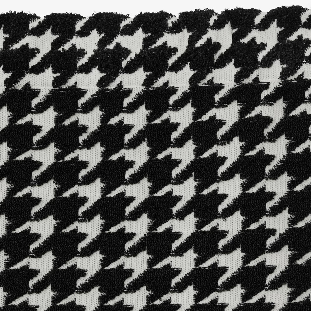 Sizing (Women) Burberry  Houndstooth Mini Skirt Casual Black 80835911