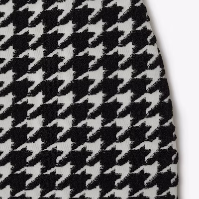 (Women) Burberry Houndstooth Mini Skirt Casual Black 80835911 Cheap (Women) Burberry Houndstooth Mini Skirt Casual Black 80835911