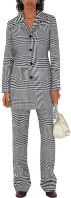 (W) Burberry Celana Motif Houndstooth Mid-Rise Straight-Leg Multicolor. 80826721 Shop (W) Burberry Celana Motif Houndstooth Mid-Rise Straight-Leg Multicolor. 80826721