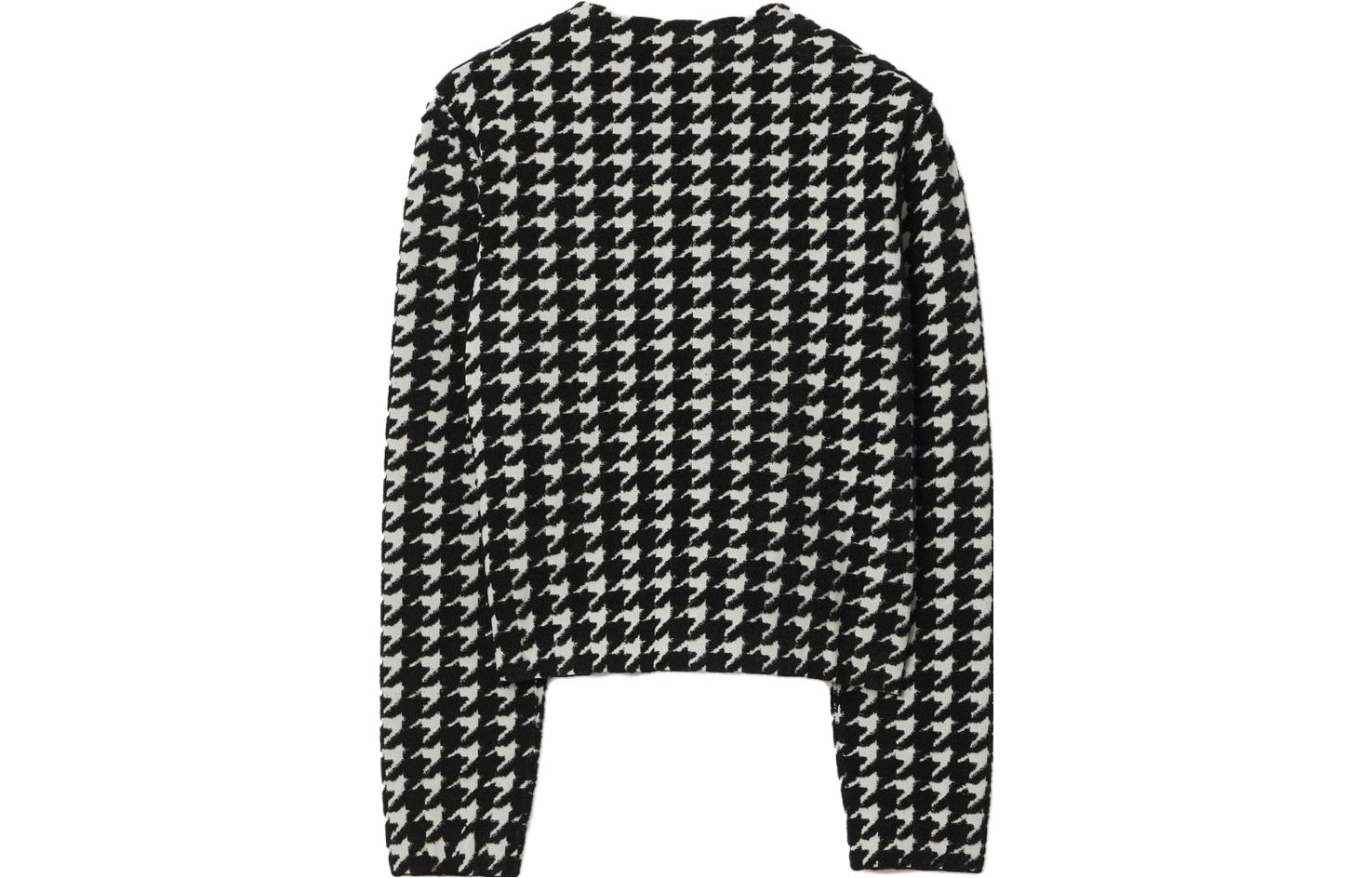 (Women) Burberry  Houndstooth Round Neck Long Sleeve Knit Sweater. 80808591 圖 3