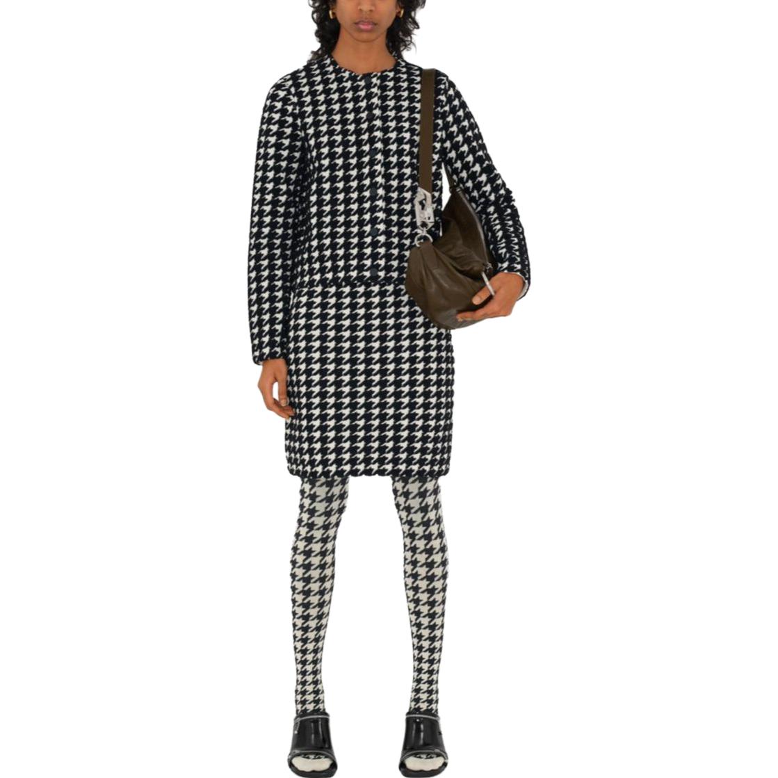 (Women) Burberry  Houndstooth Round Neck Long Sleeve Knit Sweater. 80808591 圖 4