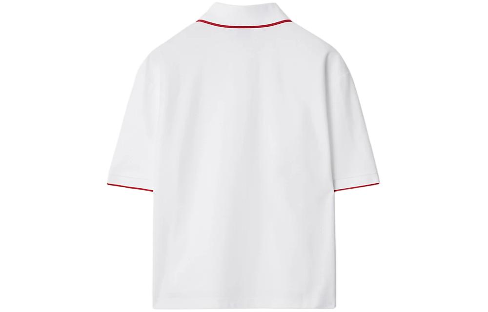 Lookbook (Women) Burberry  Iconic Stripe Short Sleeve Polo Shirt - White 80844261