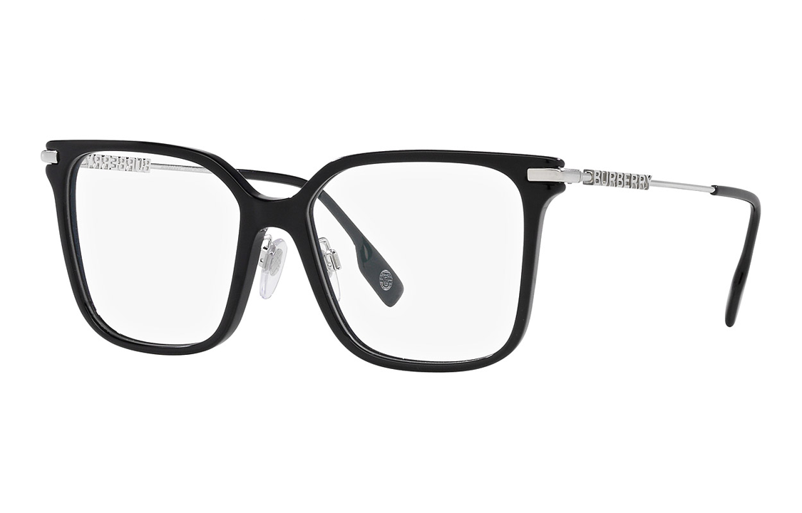 (Women) Burberry  Irregular Acetate & Metal Optical Glasses Black. BE2376300152