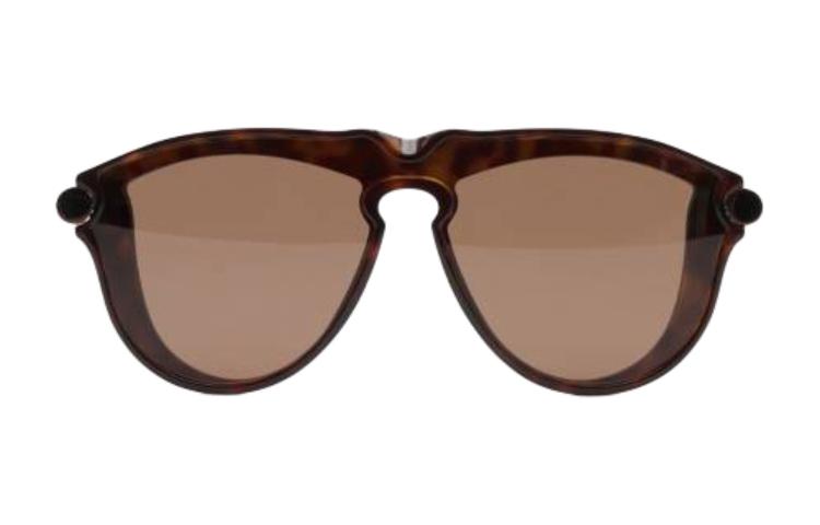 (Women) Burberry  Irregular Brown Sunglasses with Tubular Temples. 40836331