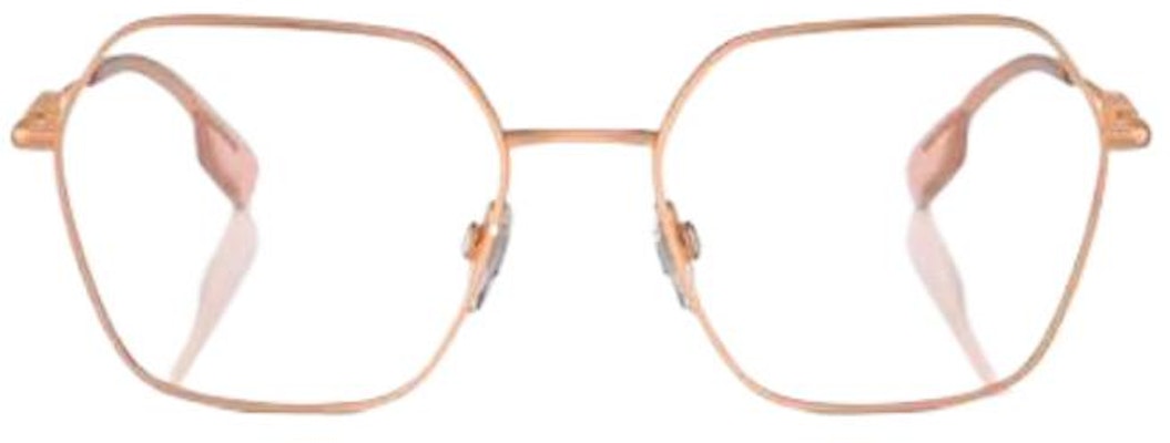 (Women) Burberry Irregular Gold Metal Optical Glasses with Logo Detail. BE13811337 Buy (Women) Burberry Irregular Gold Metal Optical Glasses with Logo Detail. BE13811337