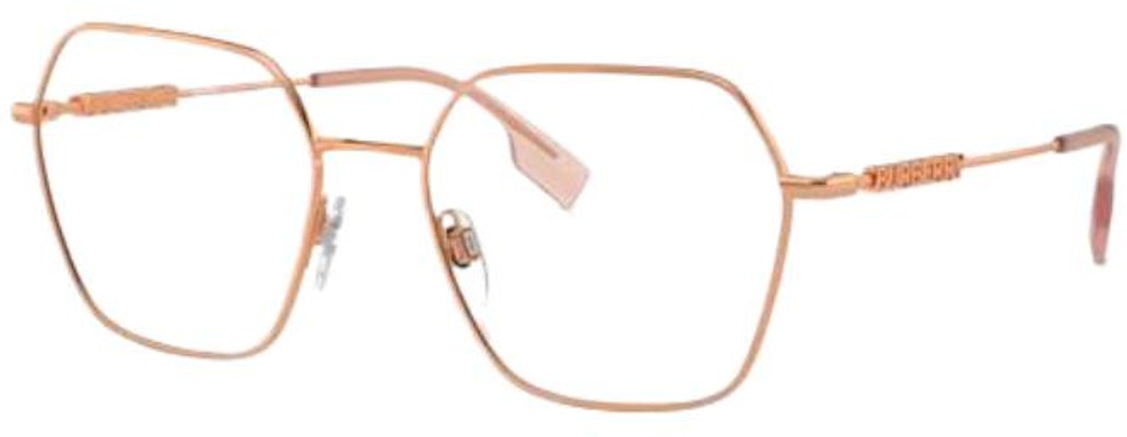 (Women) Burberry Irregular Gold Metal Optical Glasses with Logo Detail. BE13811337 Lookbook (Women) Burberry Irregular Gold Metal Optical Glasses with Logo Detail. BE13811337