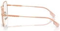 Shop (Women) Burberry Irregular Gold Metal Optical Glasses with Logo Detail. BE13811337