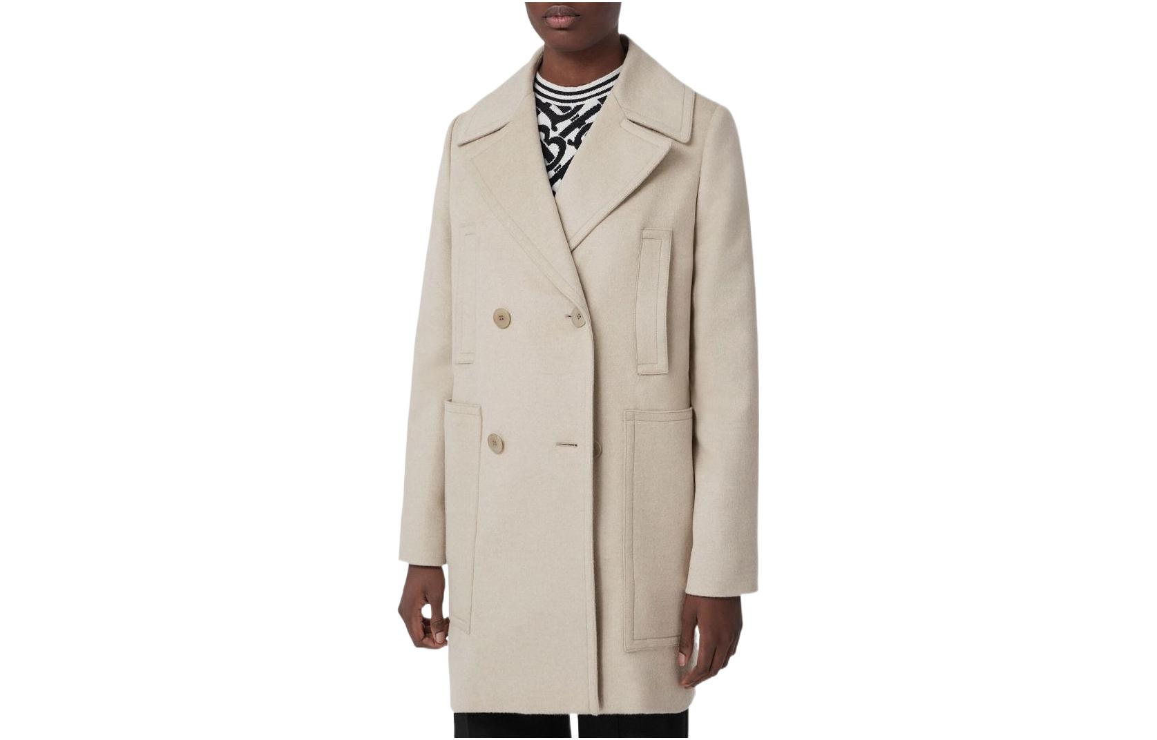 (Women) Burberry  Ivory Double-Breasted Trench Coat 80581371 圖 2