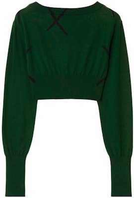 (W) Burberry Ivy Green Slim Fit Corak Quilted Baju Sejuk Rajutan. 80811381 Lookbook (W) Burberry Ivy Green Slim Fit Corak Quilted Baju Sejuk Rajutan. 80811381