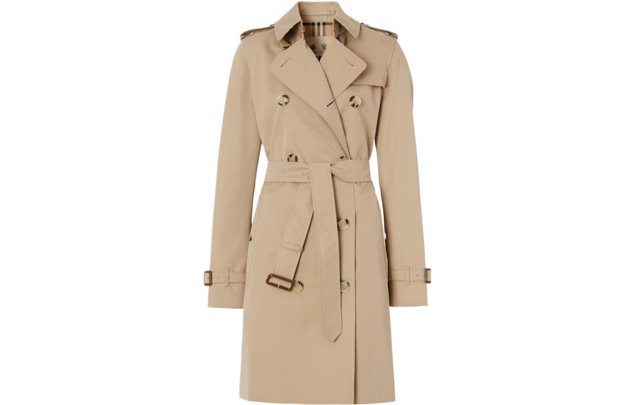 (Women) Burberry  Kensington Trench Coat FW22 Classic Double-Breasted Khaki. 80580281