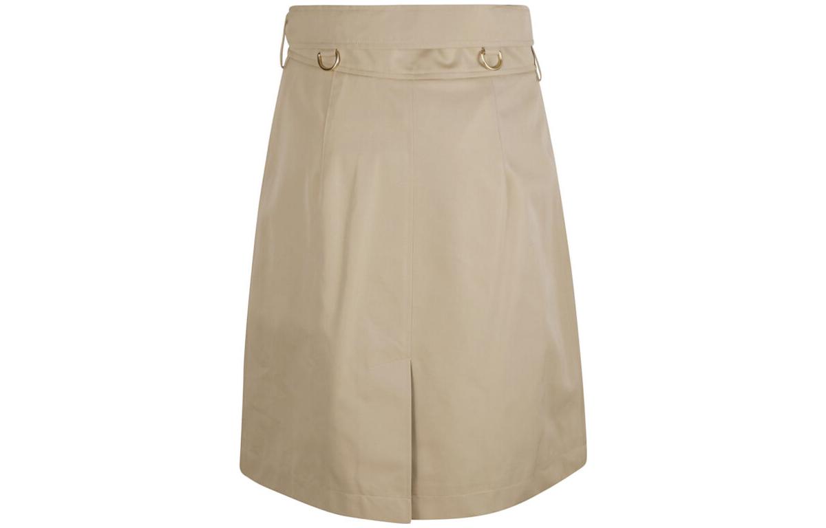 Lookbook (W) Burberry 卡其色雙排扣腰帶短款休閒裙 80650751