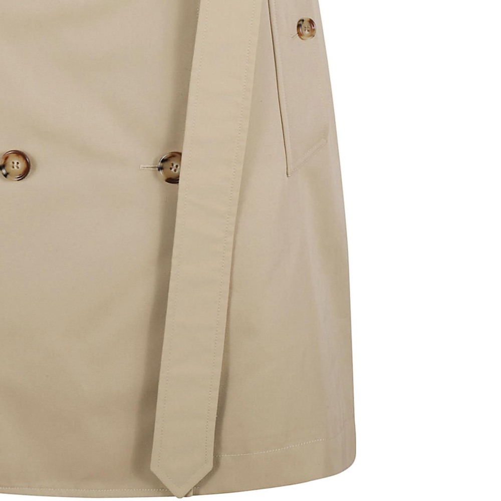 Details for (W) Burberry 卡其色雙排扣腰帶短款休閒裙 80650751