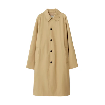 (Women) Burberry Khaki Single-Breasted Long Sleeve Casual Coat. 80808161