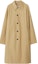 Order (W) Abrigo Casual Burberry Caqui de Manga Larga con Botonadura Simple. 80808161