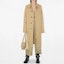 Shop (W) Abrigo Casual Burberry Caqui de Manga Larga con Botonadura Simple. 80808161