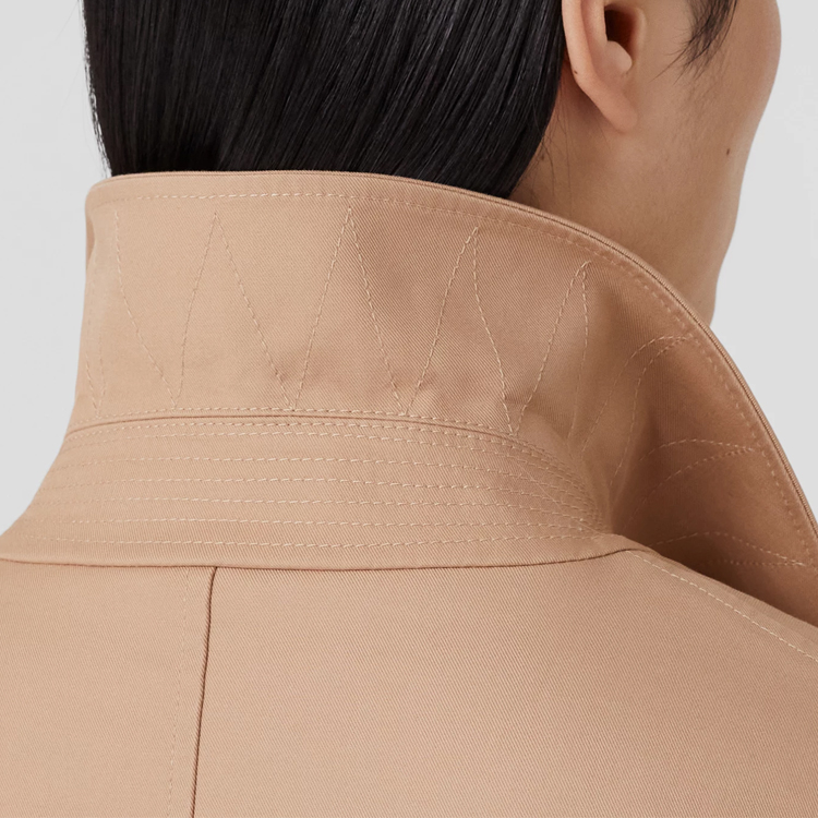 (Women) Burberry  Khaki Solid Multi-Pocket Long Sleeve Jacket 80696301 圖 5