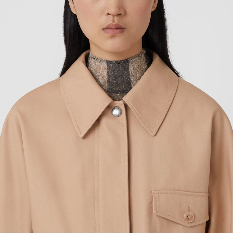 (Women) Burberry  Khaki Solid Multi-Pocket Long Sleeve Jacket 80696301 圖 8