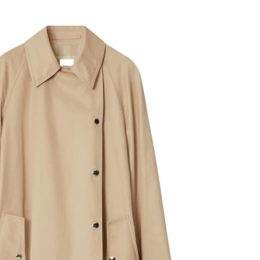 (Women) Burberry  Khaki SS23 Single-Breasted Drawstring Long Sleeve Coat. 80657861 圖 7