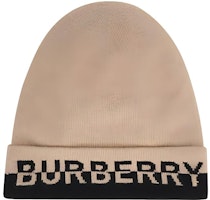 (Women) Burberry Knit Wool Cashmere Beanie with Letter Logo Design. 80610351 (Women) Burberry Knit Wool Cashmere Beanie with Letter Logo Design. 80610351
