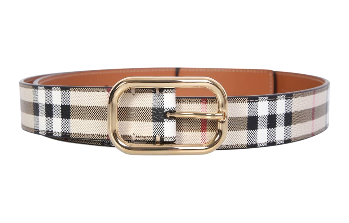 (Women) Burberry  Leather Belt with Stylish Buckle, 3cm Wide Fashion Accessory 80660591 圖 2