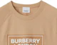 Purchase (Women) Burberry Letter Logo Print Raglan Sleeve T-Shirt Soft Yellow-Brown SS24 80843501