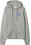 Buy (Women) Burberry Letter Logo Zip-Up Hoodie in Light Gray. 80847661