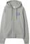 Order (Women) Burberry Letter Logo Zip-Up Hoodie in Light Gray. 80847661