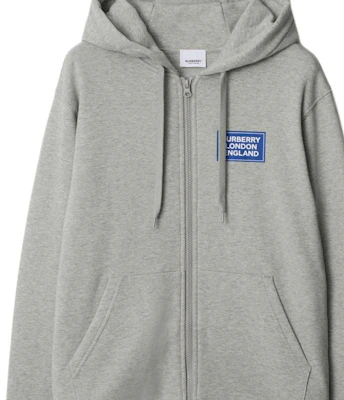 (Women) Burberry Letter Logo Zip-Up Hoodie in Light Gray. 80847661 Lookbook (Women) Burberry Letter Logo Zip-Up Hoodie in Light Gray. 80847661