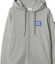 Lookbook (Women) Burberry Letter Logo Zip-Up Hoodie in Light Gray. 80847661
