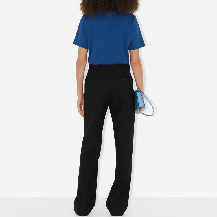 (Women) Burberry  Letter Print Crewneck T-Shirt Deep Navy Blue SS23. 80675301 圖 4