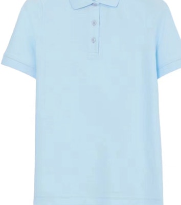 (W) Burberry Polo Azul Claro Manga Corta Corte Recto. 80668991 Shop (W) Burberry Polo Azul Claro Manga Corta Corte Recto. 80668991