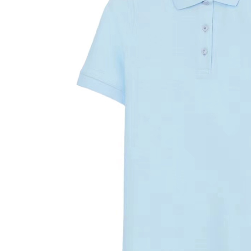 Details for (W) Burberry Polo Azul Claro Manga Corta Corte Recto. 80668991