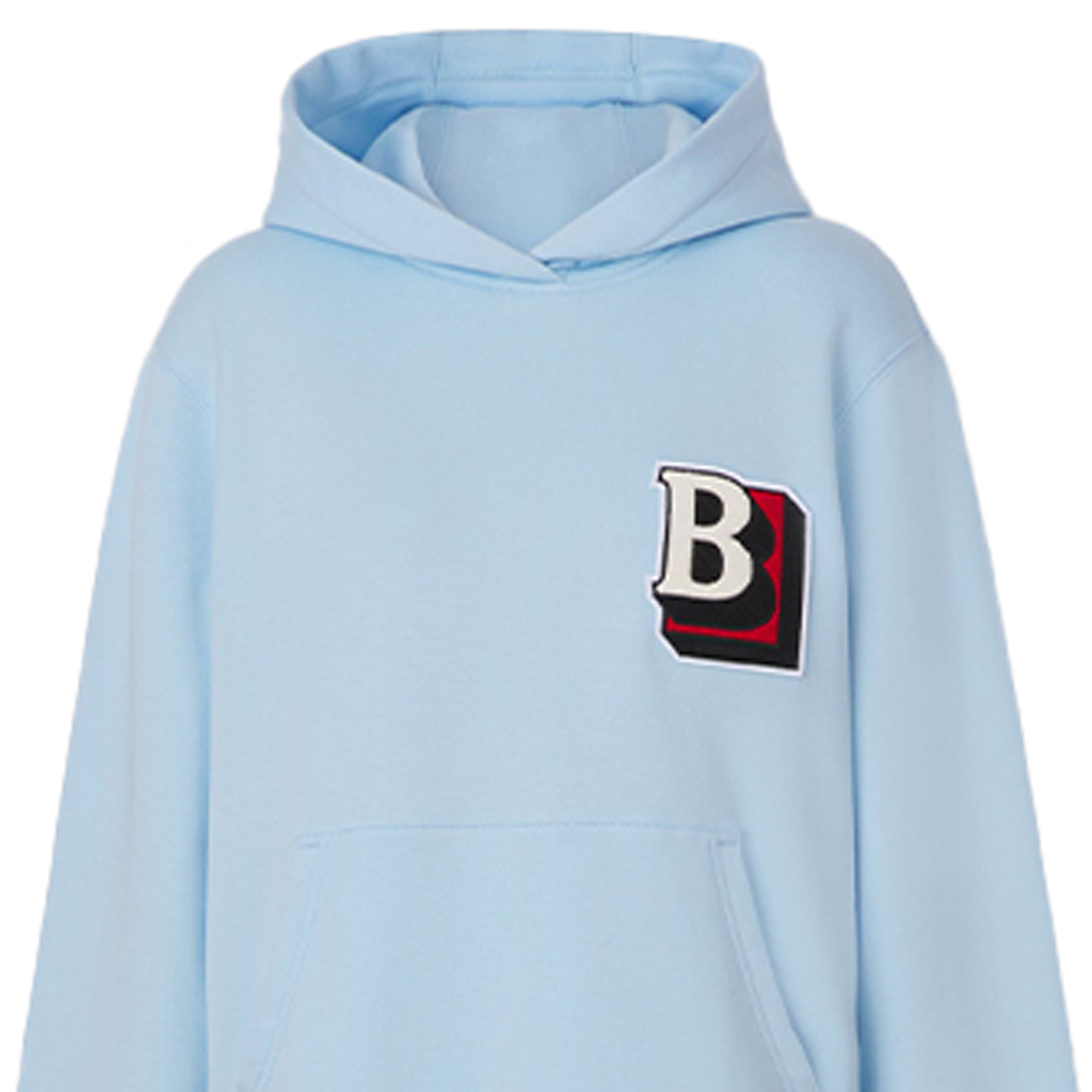 (Women) Burberry  Light Blue Cotton Hoodie with Letter Pattern. 80509441 圖 6