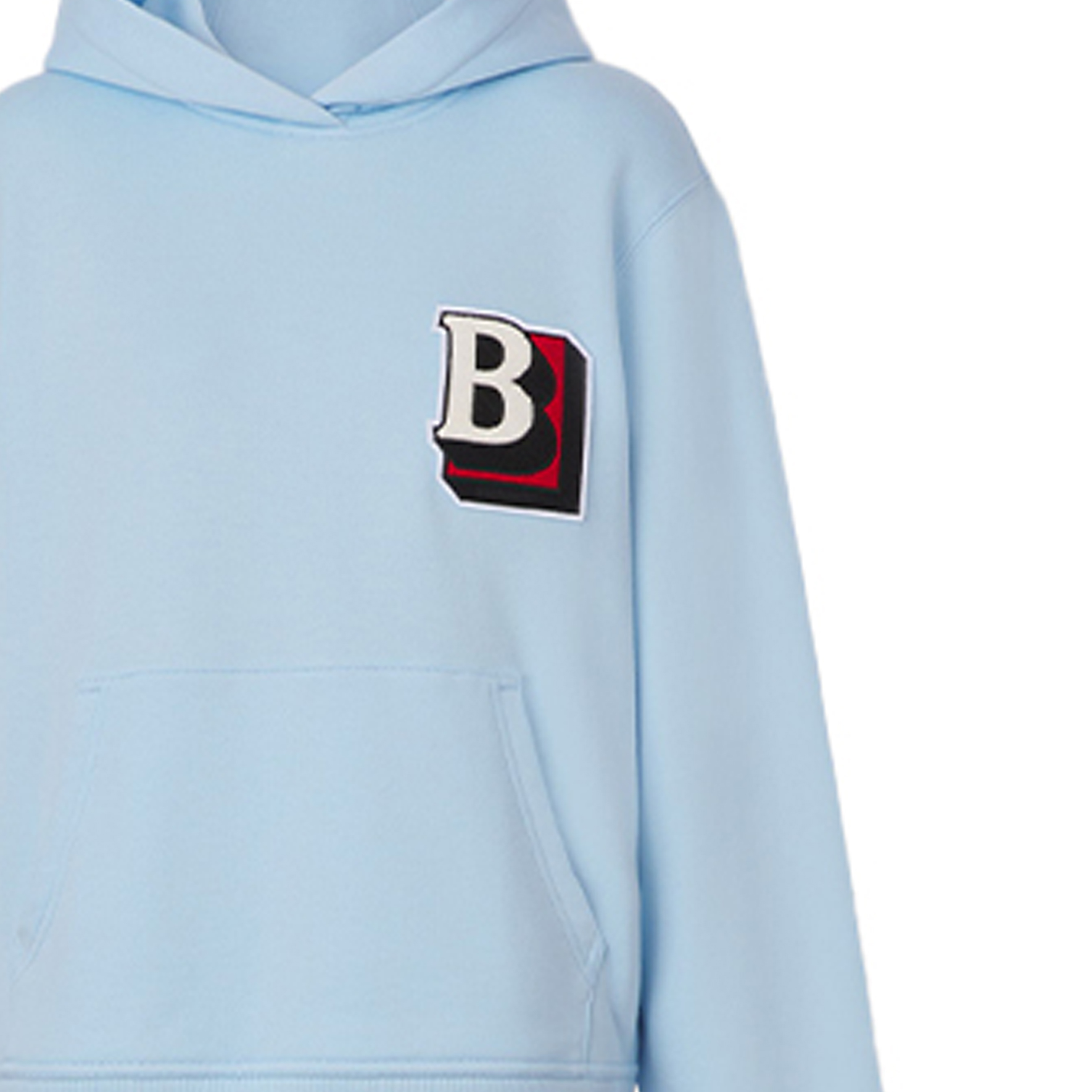 (Women) Burberry  Light Blue Cotton Hoodie with Letter Pattern. 80509441 圖 7