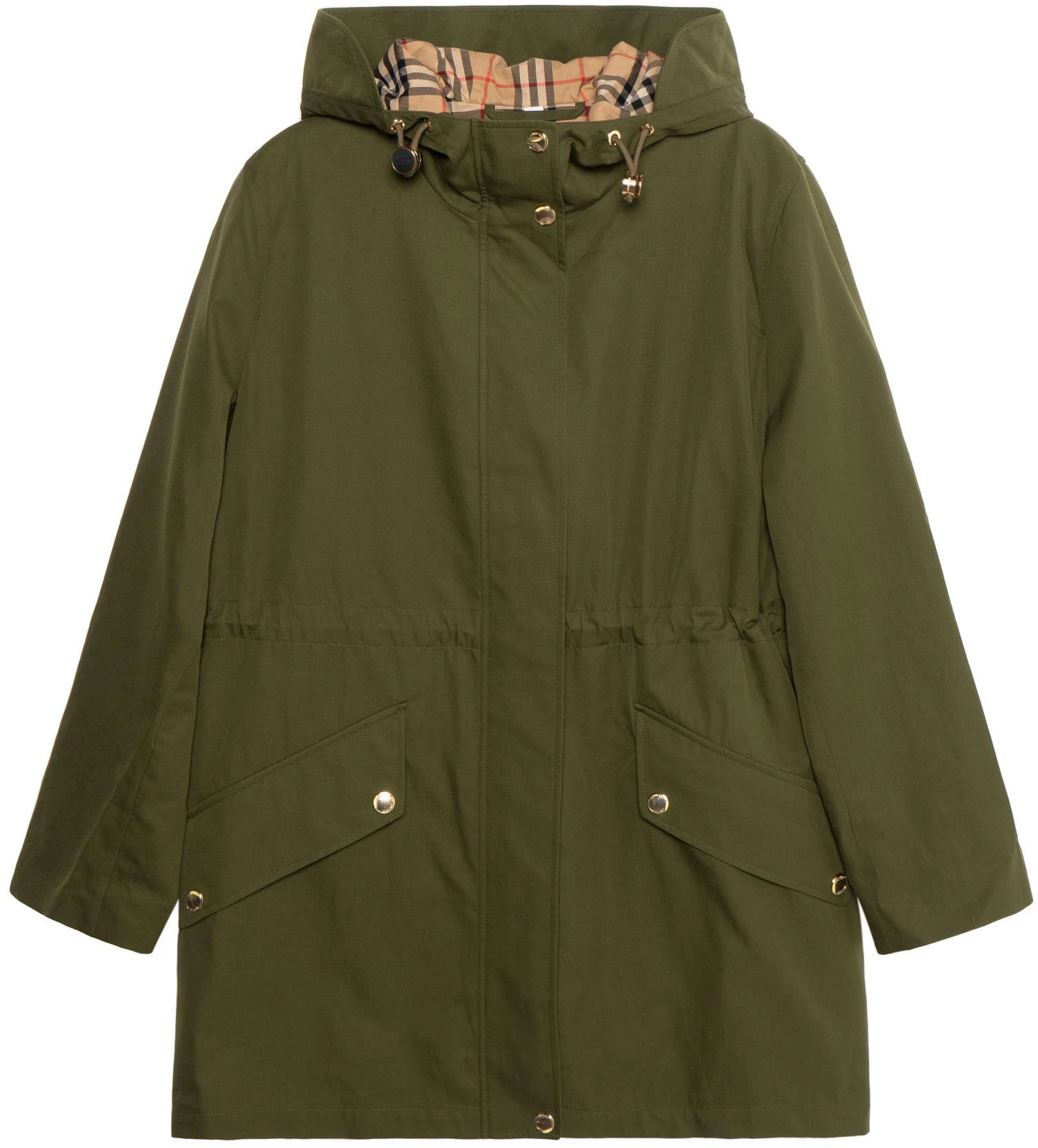 women-burberry-lightweight-hooded-parka-military-green-ss-22-80543311