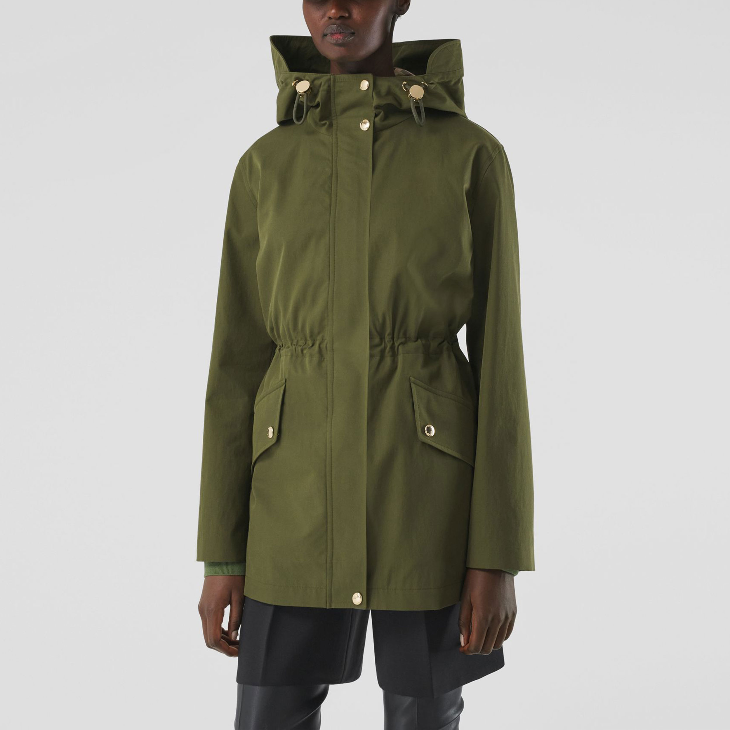 (Women) Burberry  Lightweight Hooded Parka Military Green SS22. 80543311 圖 6