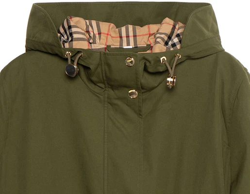(W) Burberry 轻便连帽军绿色风衣 SS22. 80543311 Sizing (W) Burberry 轻便连帽军绿色风衣 SS22. 80543311