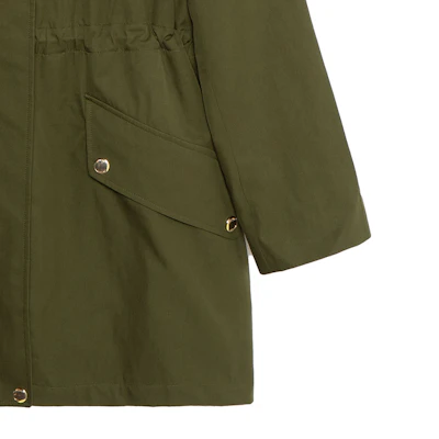 (W) Burberry 轻便连帽军绿色风衣 SS22. 80543311 Cheap (W) Burberry 轻便连帽军绿色风衣 SS22. 80543311