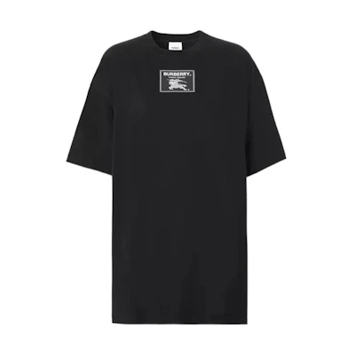 (Women) Burberry Logo Badge Crew Neck Short Sleeve Tee Black FW22 80634771