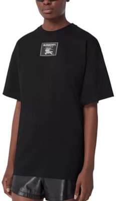 (Women) Burberry Logo Badge Crew Neck Short Sleeve Tee Black FW22 80634771 Lookbook (Women) Burberry Logo Badge Crew Neck Short Sleeve Tee Black FW22 80634771