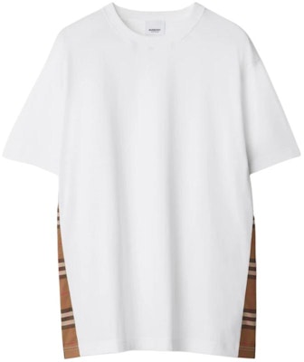 (W) Burberry Logo Check Crewneck Oversized T-Shirt Putih SS24. 80851111 Order (W) Burberry Logo Check Crewneck Oversized T-Shirt Putih SS24. 80851111