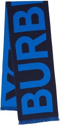 (W) Burberry 羊毛流蘇圍巾 黑色/藍色 蘇格蘭格紋logo款式 80598921 Buy (W) Burberry 羊毛流蘇圍巾 黑色/藍色 蘇格蘭格紋logo款式 80598921