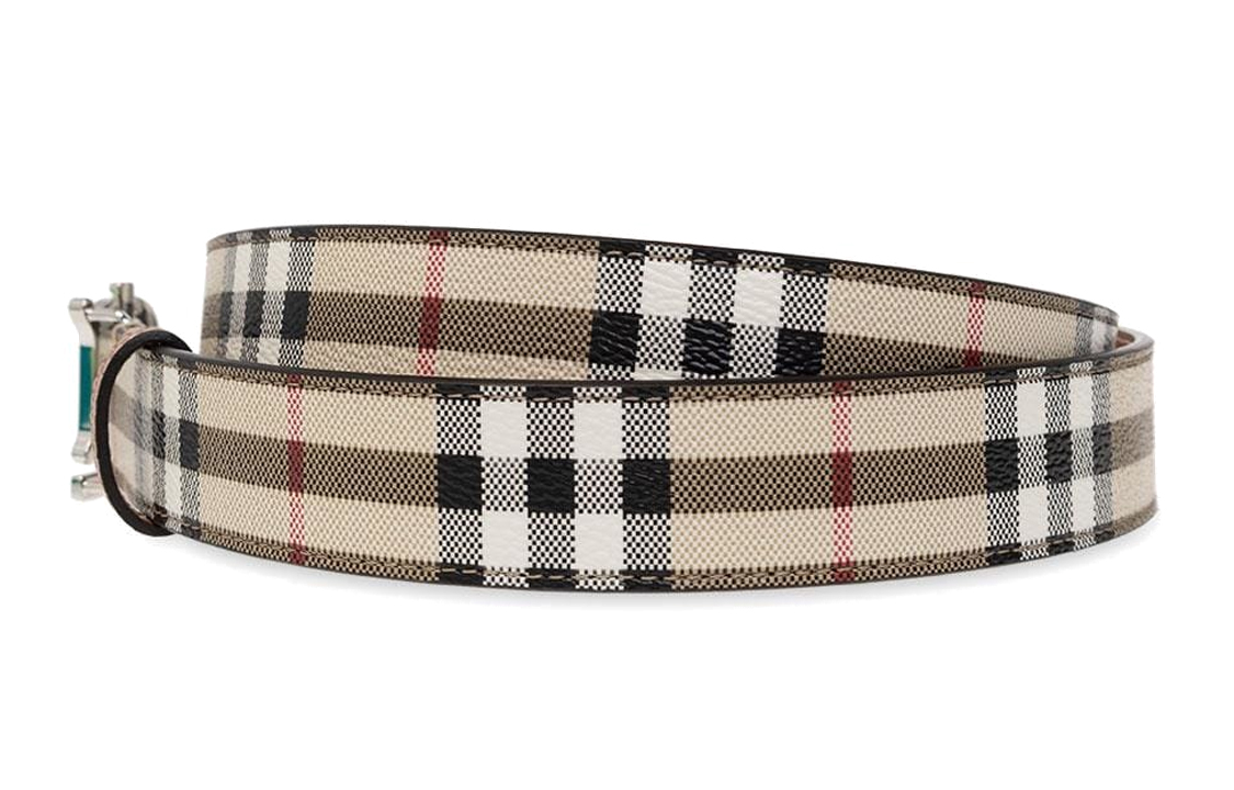 Lookbook (W) Burberry 標誌圖案多色聚氨酯腰帶 3cm寬。 8070411A1367