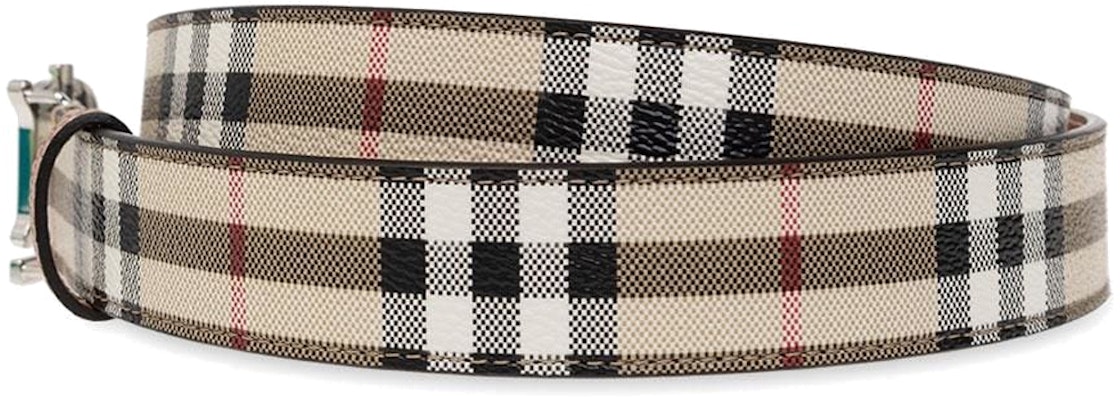 (W) Burberry 標誌圖案多色聚氨酯腰帶 3cm寬。 8070411A1367 Lookbook (W) Burberry 標誌圖案多色聚氨酯腰帶 3cm寬。 8070411A1367