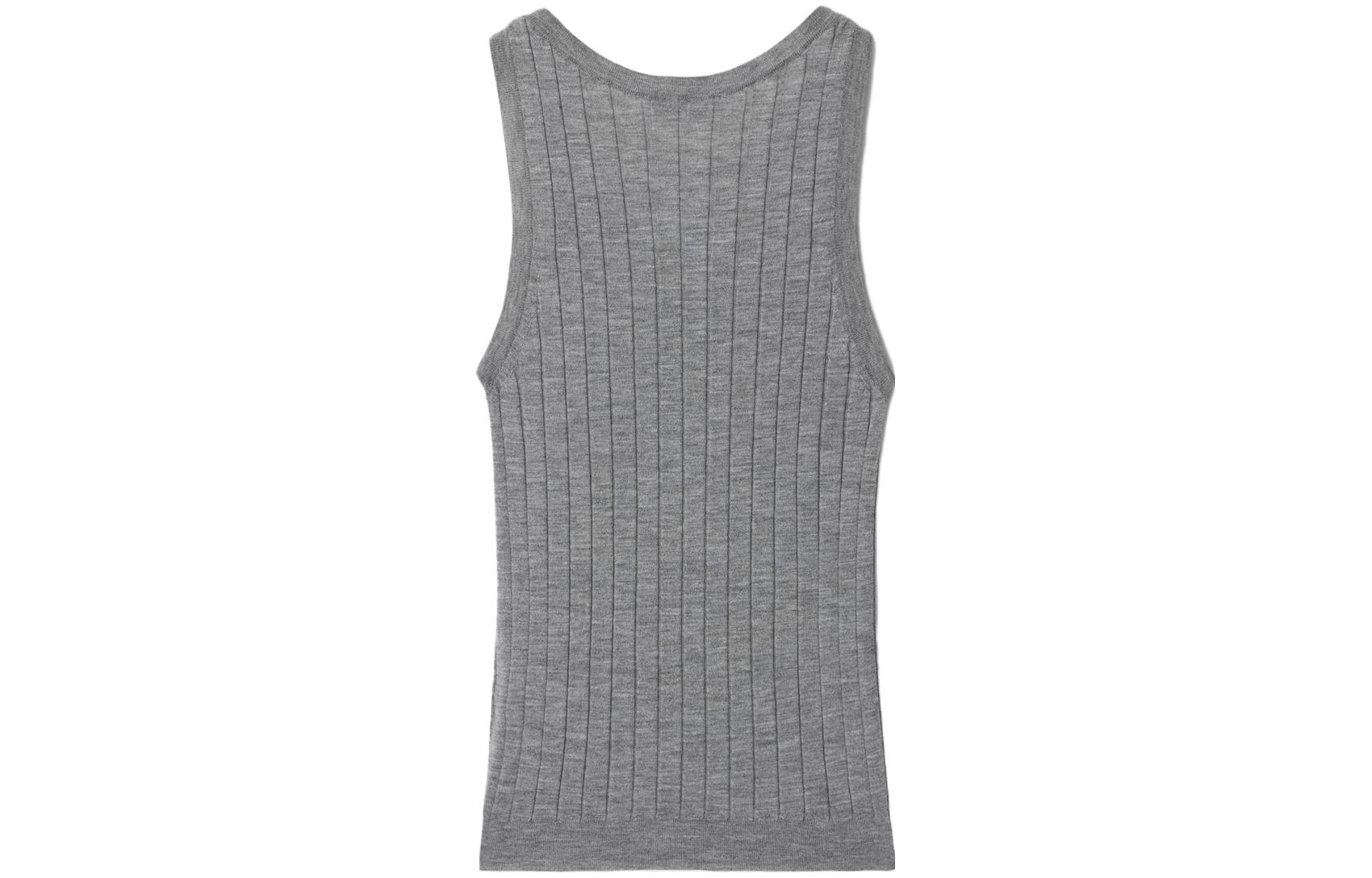 Lookbook (W) Burberry Camiseta Casual Sin Mangas Gris con Logo. 80808911